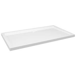 vidaXL Receveur de douche rectangulaire ABS Blanc 70x120 cm