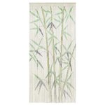 VidaXL Rideau anti-insectes imprimé en bambou 90 x 220 cm