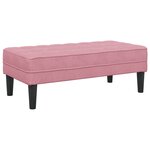 vidaXL Banc Rose 113x57x39 cm en Velours