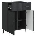 vidaXL Buffet Noir 66 x 34 5 x 89 5 cm Bois d'ingénierie