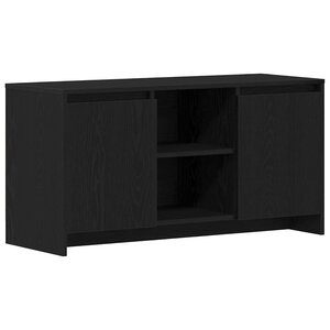 vidaXL Meuble TV Chêne noir 102 x 37 5 x 52 5 cm Bois d'ingénierie
