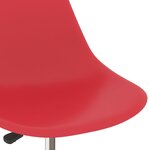 vidaXL Chaises à manger pivotantes lot de 2 rouge PP