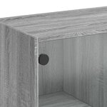 vidaXL Buffet haut avec portes gris sonoma 68x37x142cm bois ingénierie