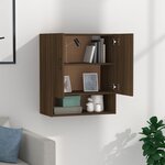 vidaXL Armoire murale Chêne marron 60x31x70 cm Bois d'ingénierie