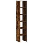 vidaXL Bibliothèques 2 Pièces empilable chêne fumé bois d'ingénierie