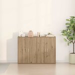 vidaXL Buffet chêne artisanal 60 x 31 x 84 cm Bois d'ingénierie