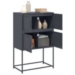 vidaXL Buffet anthracite 68 5x38 5x107 cm acier