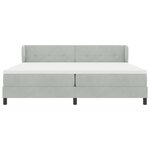 vidaXL Lit à ressorts avec matelas gris foncé 80x200 cm en velours