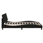 vidaXL Cadre de lit sans matelas noir 160x200 cm tissu
