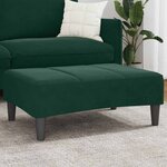 vidaXL Repose-pied vert foncé 77x55x31 cm velours