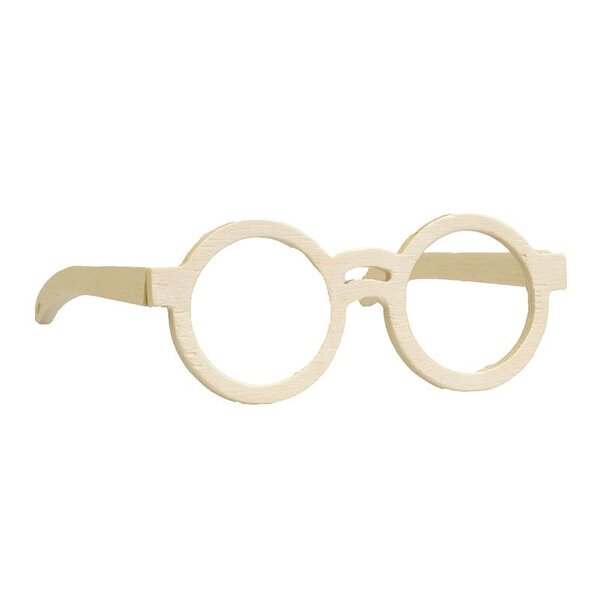 Lunettes en bois rondes