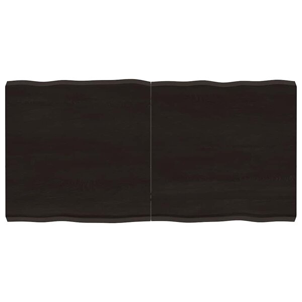 vidaXL Dessus de table bois massif traité bordure assortie