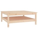 vidaXL Table basse 100x100x40 cm Bois de pin massif