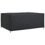 vidaXL Housse pour mobilier d'extérieur Noir 270 x 180 x 90 cm 600D