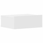 vidaXL Tables de chevet flottantes 2 Pièces Blanc bois d’ingénierie