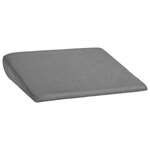 vidaXL Coussin d’assise Gris 39 x 38 x 8 5 cm