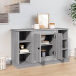 vidaXL Buffet Sonoma gris 100x35 5x60 cm Bois d'ingénierie