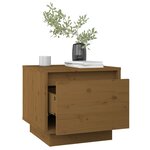 vidaXL Tables de chevet 2Pièces Marron miel 35x34x32cm Bois de pin solide