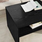 vidaXL Table basse Chêne noir 60 x 50 x 40 cm Bois d'ingénierie