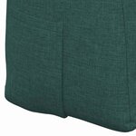 vidaXL Coussin de Dos Vert foncé 180 x 24 x 50 cm tissu