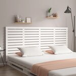vidaXL Tête de lit murale Blanc 206x3x91 5 cm Bois massif de pin