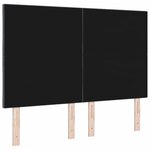 vidaXL Tête de lit LED Gris foncé 144 cm Cuir synthétique