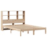 vidaXL Lit bibliothèque sans matelas 150x200 cm bois massif de pin
