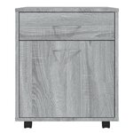 vidaXL Armoire roulante Sonoma gris 45x38x54 cm Bois d'ingénierie