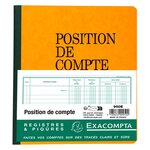 Piqûre Position De Compte 21x19cm 80 Pages - Couleurs Assorties - X 5 - Exacompta