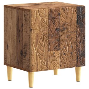 vidaXL Table de chevet Bois ancien 43 x 34 5 x 50 cm Bois d'ingénierie