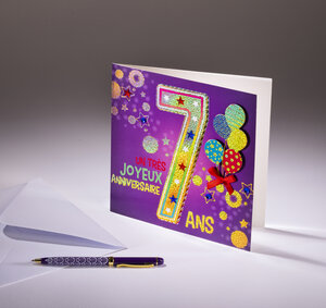 Carte double coll'âge- 7 ans