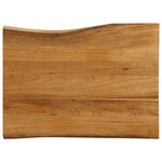 vidaXL Dessus de table 90x60x3 8 cm bord vivant bois massif manguier