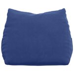 vidaXL Coussin de Dos Bleu police 60 x 20 x 50 cm