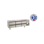 Soubassement réfrigéré positif inox - 220 l - baron -  - acier inoxydable3pleine