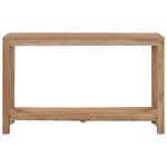 vidaXL Table console 120 x 35 x 75 cm Bois de teck massif