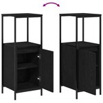 vidaXL Ensemble de mobilier de salle de bain 3 Pièces Chêne noir
