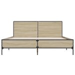 vidaXL Cadre de lit sans matelas chêne sonoma 160x200 cm