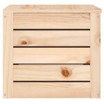 vidaXL Boîte de rangement 59 5x36 5x33 cm Bois massif de pin