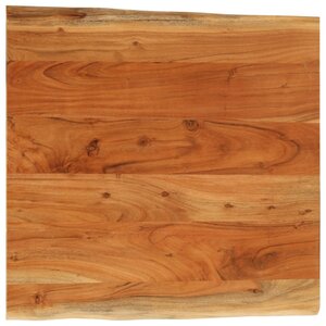 vidaXL Dessus de table 80x80x3 8 cm carré bois massif d'acacia