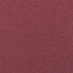 vidaXL Ensemble de canapés 4 Pièces avec repose-pied rouge bordeaux tissu