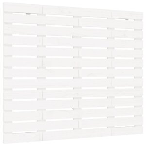 vidaXL Tête de lit murale Blanc 106x3x91 5 cm Bois massif de pin