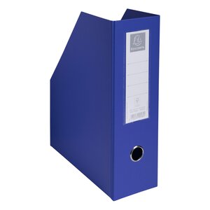 Porte-revues PP - Dos 100mm - livrés à plat - 23x31cm - Bleu foncé x 10 EXACOMPTA