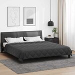 vidaXL Duvet d'été simple Anthracite 220 x 260 cm Microfibre