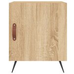 vidaXL Table de chevet chêne sonoma 40x40x50 cm bois d’ingénierie