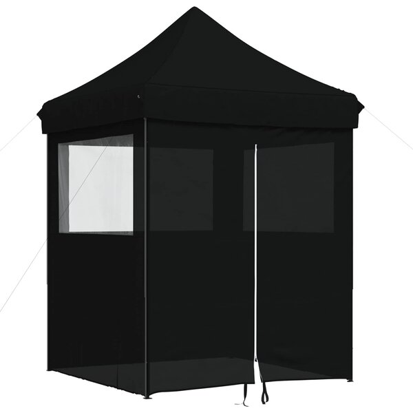 vidaXL Tente de fête 200 x 200 x 306 cm Noir Tissu Oxford