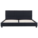 vidaXL Cadre de lit Noir Similicuir 120 x 200 cm