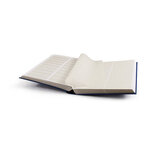 Classeur à bandes pour timbres 64 pages blanches subdivisées.