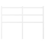 vidaXL Tête de lit métal blanc 120 cm