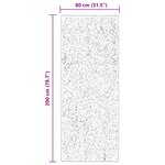 vidaXL Tapis de surface HUARTE Marron 200 x 80 cm Polyester