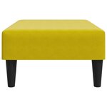 vidaXL Repose-pied jaune 77x55x31 cm velours